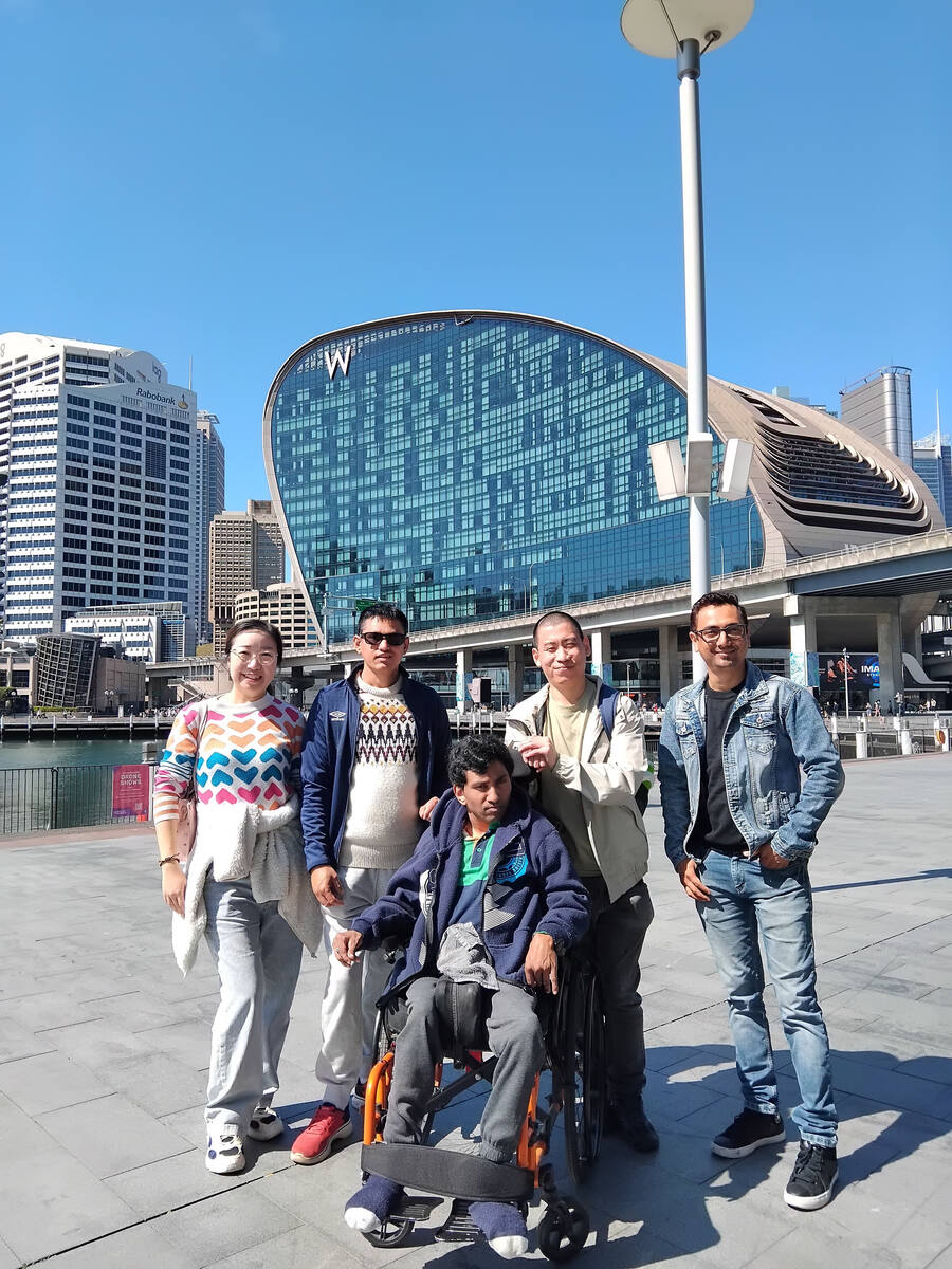 Enable Hub participant and support team at Darling Harbour, Sydney