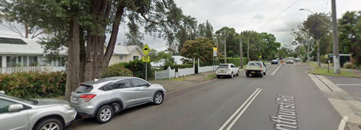 Kenthurst Road near the village shops, Kenthurst